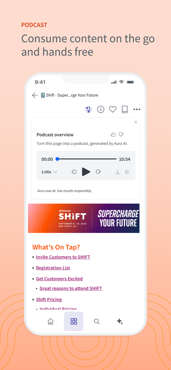 Podcast: consume content on the go and hands free