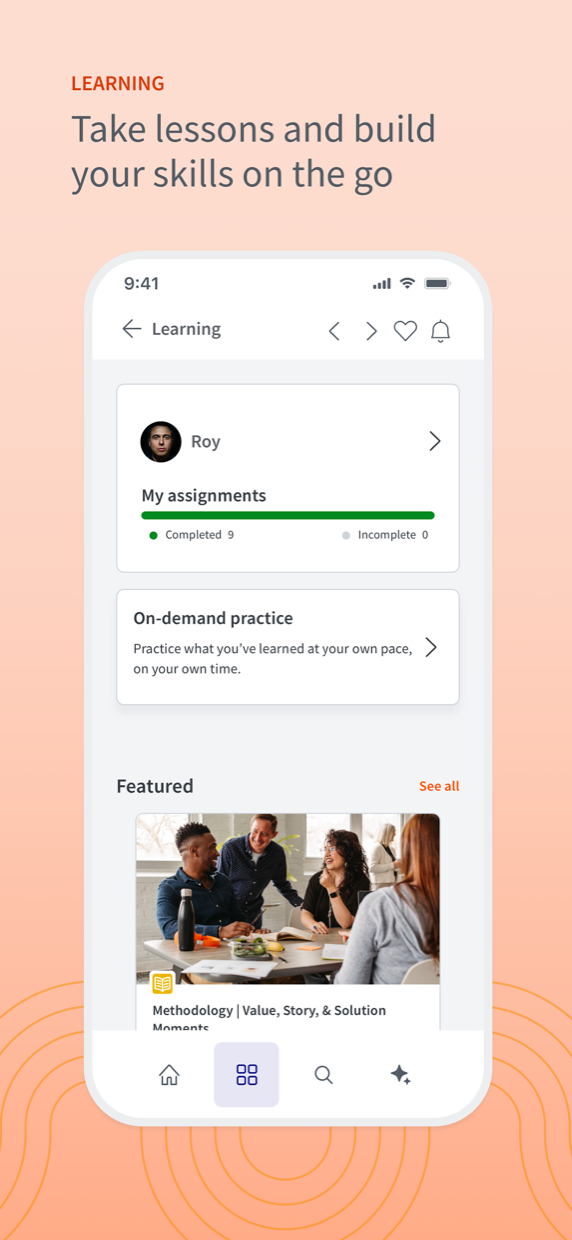 Learning: take lessons and build your skills on the go